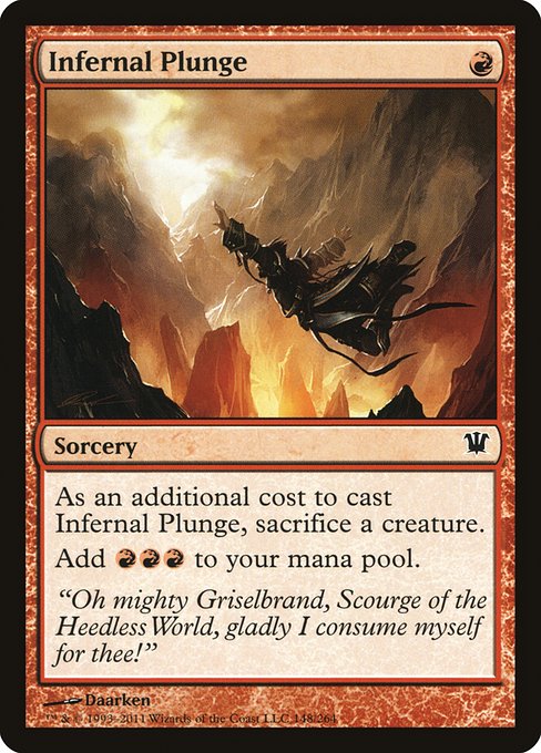 Infernal Plunge (Innistrad #148)