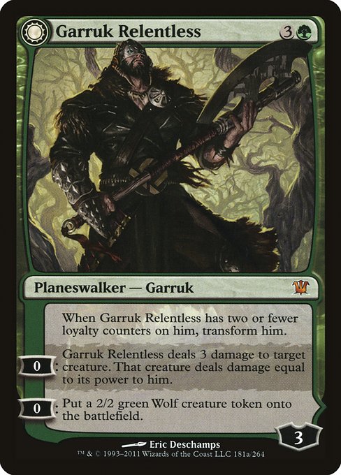 Garruk Relentless // Garruk, the Veil-Cursed (ISD)