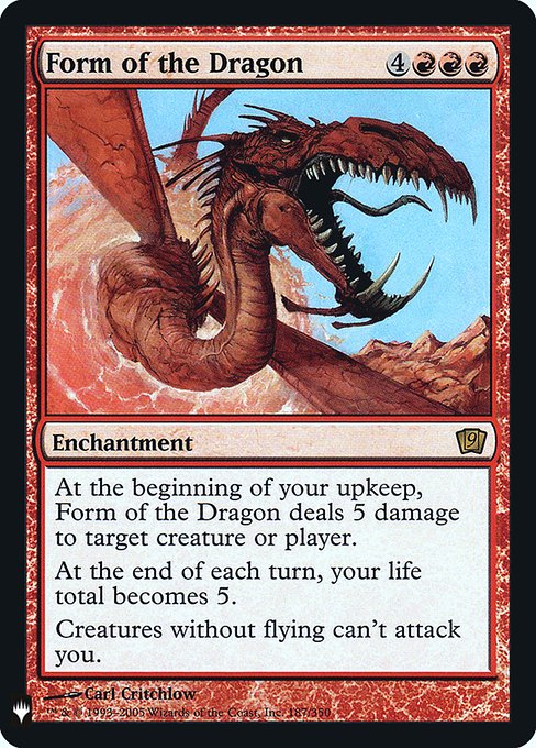Form of the Dragon (The List #9ED-187)