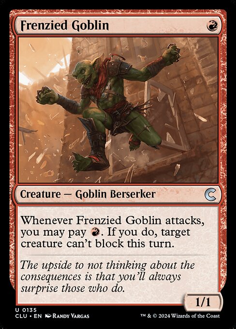 Frenzied Goblin (Ravnica: Clue Edition #135)
