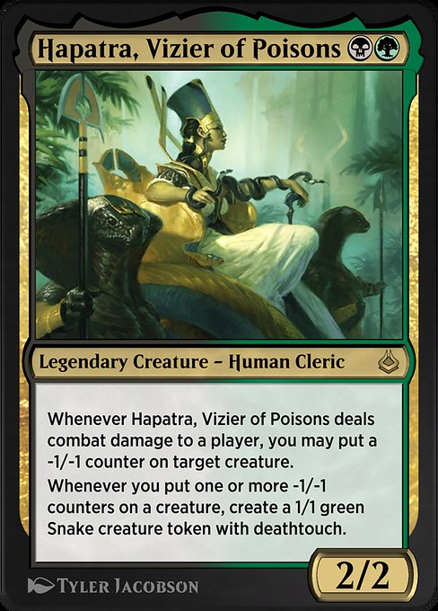 Hapatra, Vizier of Poisons (Amonkhet Remastered #238)