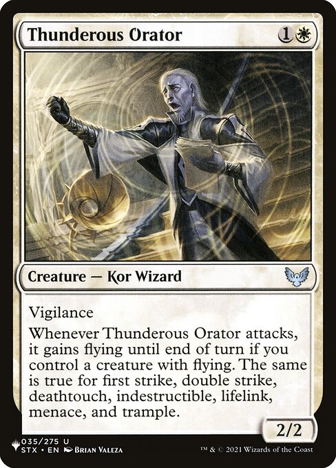 Orateur tonitruant|Thunderous Orator