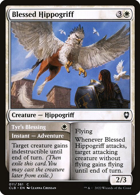 Blessed Hippogriff // Tyr's Blessing card image