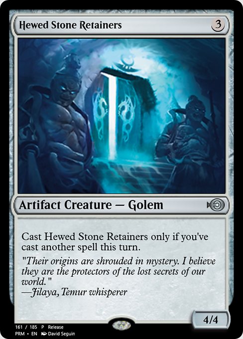 Hewed Stone Retainers (Magic Online Promos #55745)