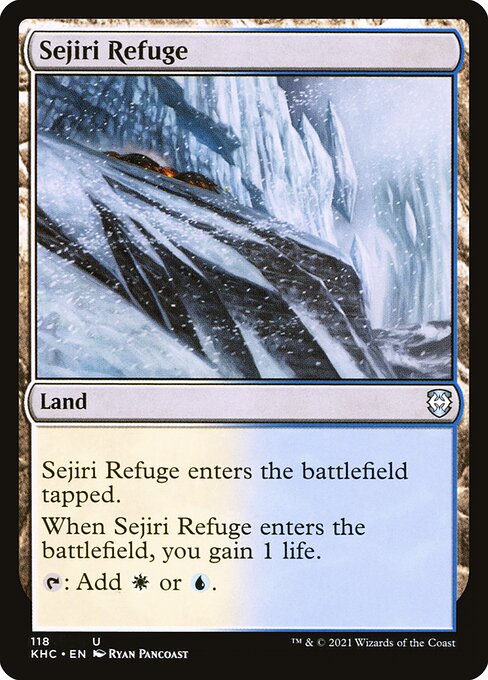 Sejiri Refuge (Kaldheim Commander #118)