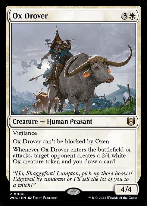 Ox Drover (Wilds of Eldraine Commander #6)