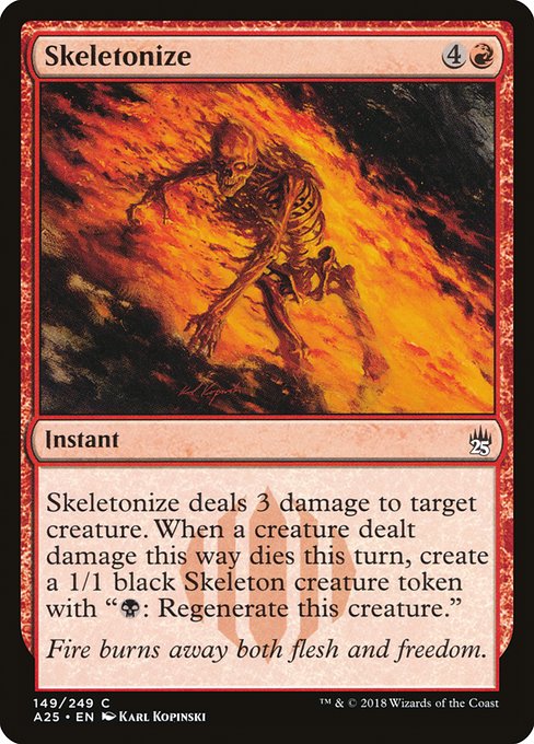 Skeletonize (Masters 25 #149)
