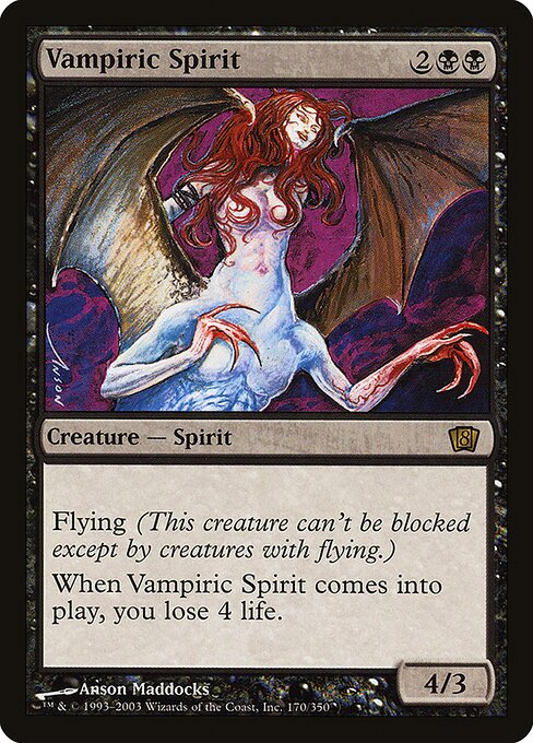 Vampiric Spirit (Eighth Edition #170★)