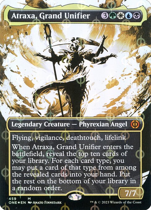 Atraxa, Grand Unifier – Showcase Step and Compleat Foil (Foil Phyrexia: All Will Be One)