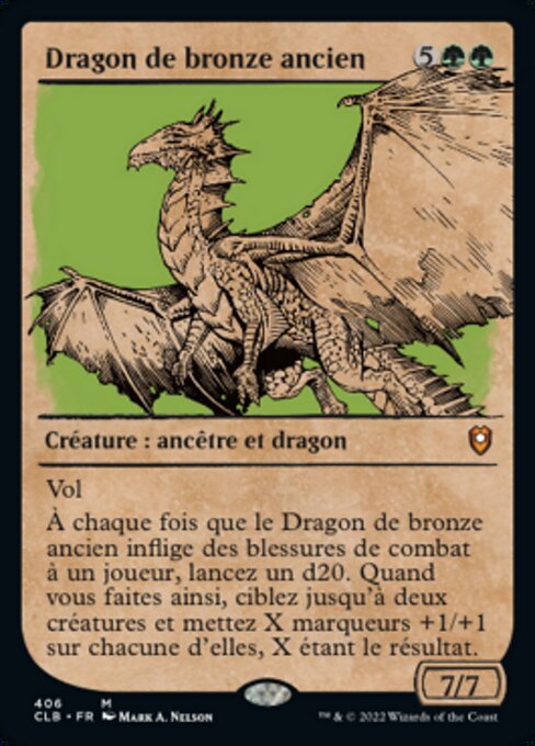 Ancient Bronze Dragon (Commander Legends: Battle for Baldur's Gate #406)