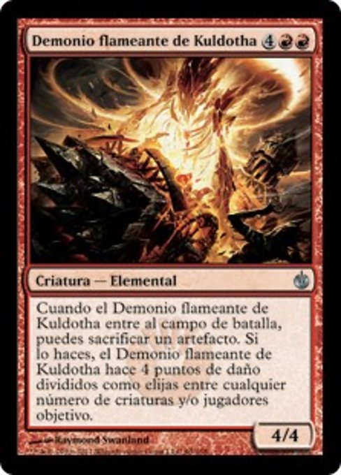Demonio flameante de Kuldotha