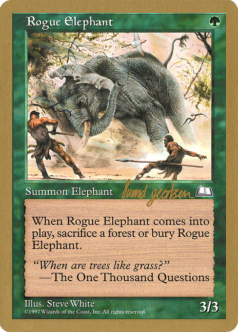 Rogue Elephant (World Championship Decks 1997 #sg139)