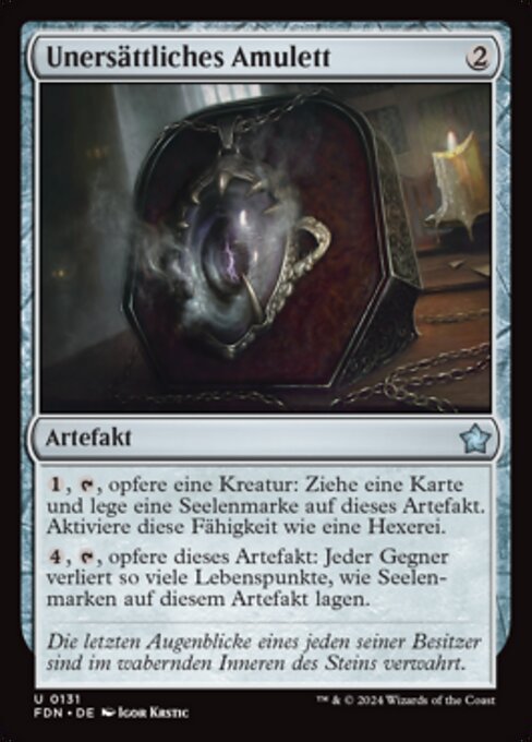 Unersättliches Amulett