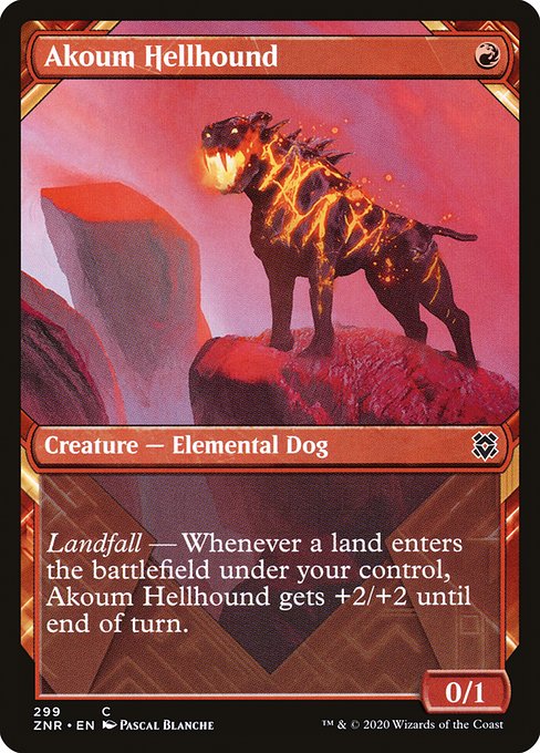 Akoum Hellhound (Zendikar Rising #299)