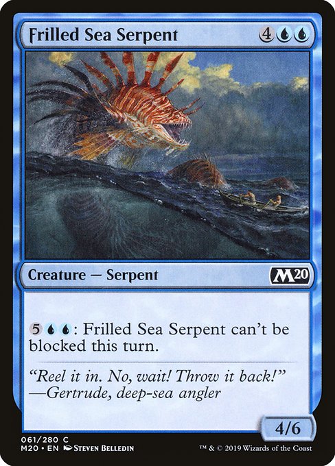 Frilled Sea Serpent (Core Set 2020 #61)