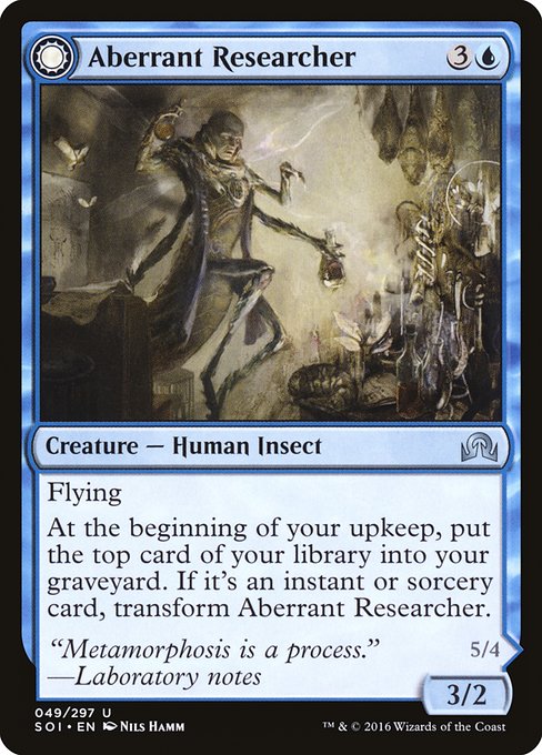 Aberrant Researcher // Perfected Form (Shadows over Innistrad #49)