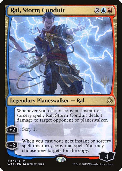 Ral, Storm Conduit (War of the Spark Promos #211p)