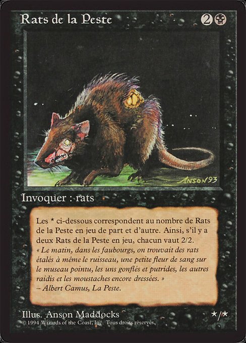 Plague Rats (Foreign Black Border #123)