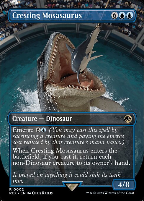 Cresting Mosasaurus card image