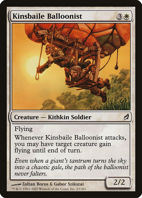 Aérostier de Kinsbayel|Kinsbaile Balloonist