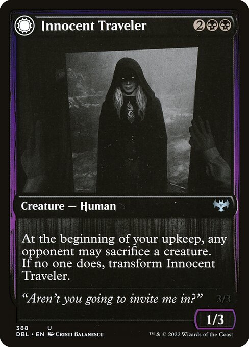 Innocent Traveler // Malicious Invader card image