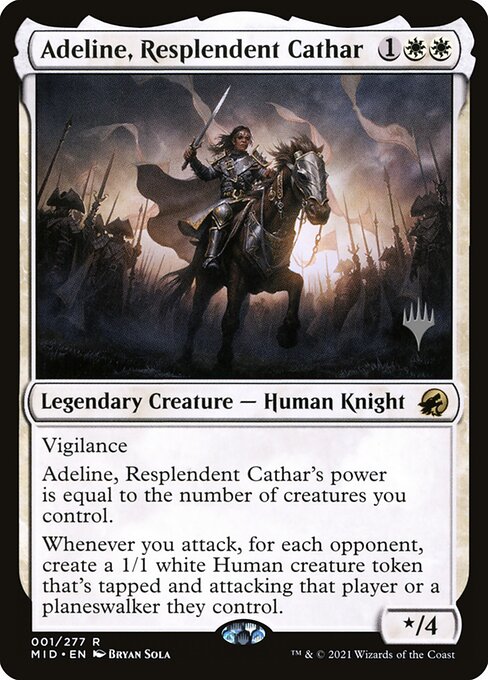 Adeline, Resplendent Cathar (Innistrad: Midnight Hunt Promos #1p)