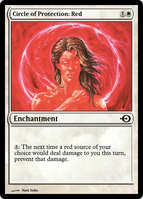 Circle of Protection: Red (Magic Online Promos #31375)