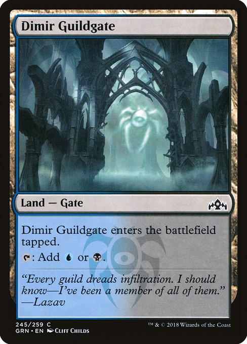 Dimir Guildgate · Guilds of Ravnica (GRN) #245 · Scryfall Magic