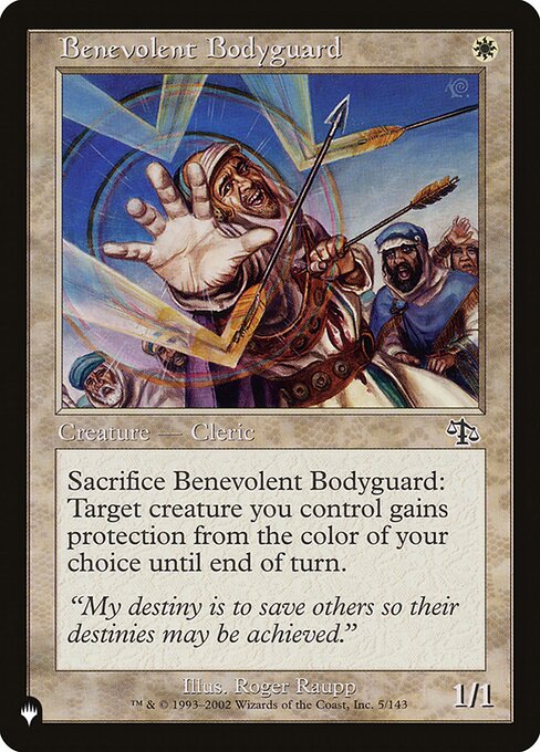 Benevolent Bodyguard (The List)