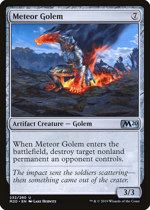 Meteor Golem (Core Set 2020 #232)