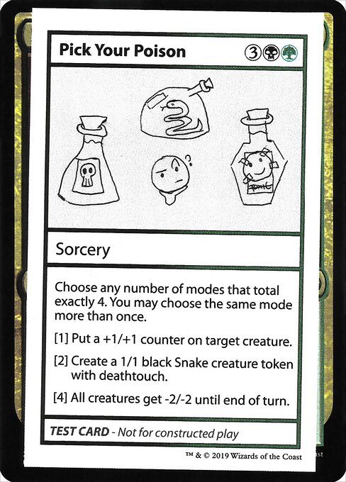 Pick Your Poison (Mystery Booster Playtest Cards 2021 #97)