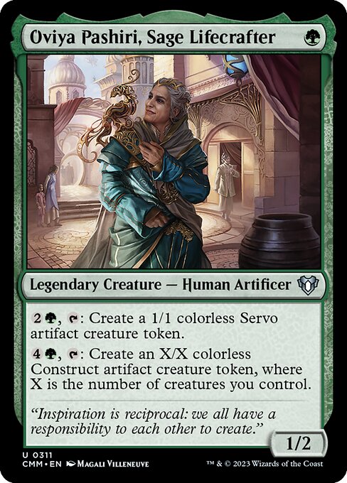 Oviya Pashiri, Sage Lifecrafter (Commander Masters #311)