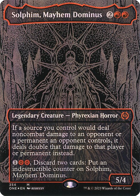 Solphim, Mayhem Dominus (Phyrexia: All Will Be One #354)