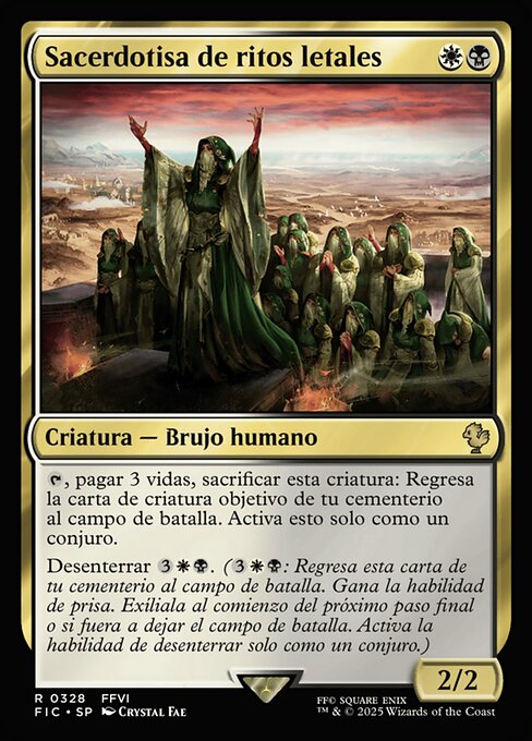 Sacerdotisa de ritos letales