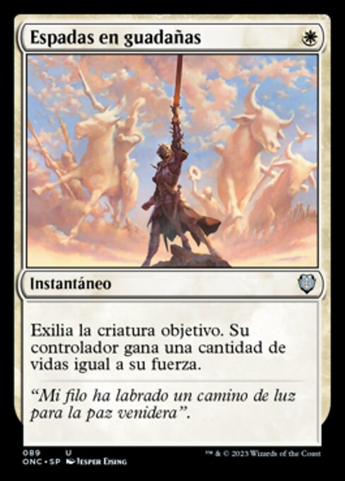 Swords to Plowshares (Phyrexia: All Will Be One Commander #89)
