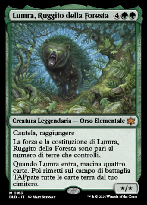 Lumra, Bellow of the Woods (Bloomburrow #183)