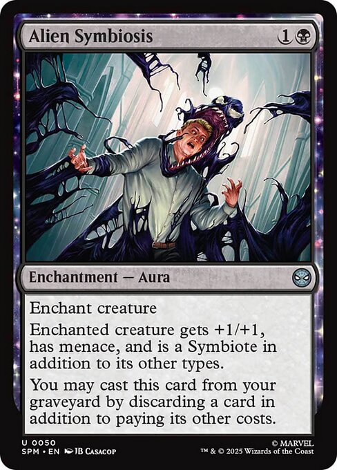 Alien Symbiosis magic the gathering card art
