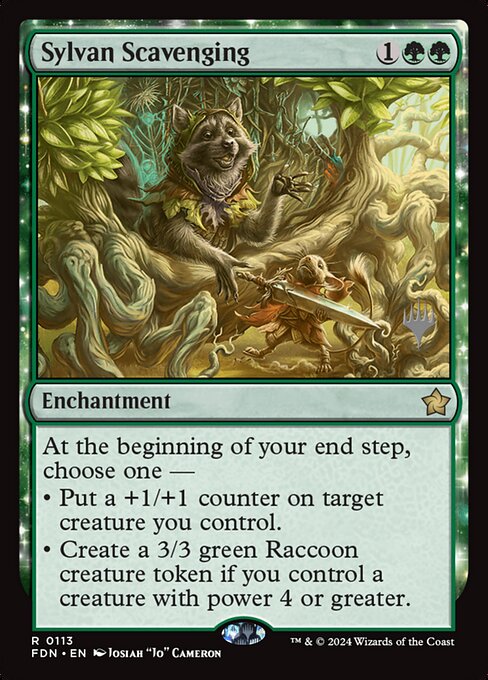 Sylvan Scavenging (Foundations Promos #113p)