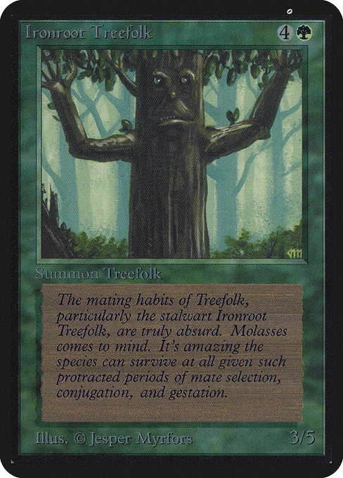 Ironroot Treefolk (Limited Edition Alpha #203)