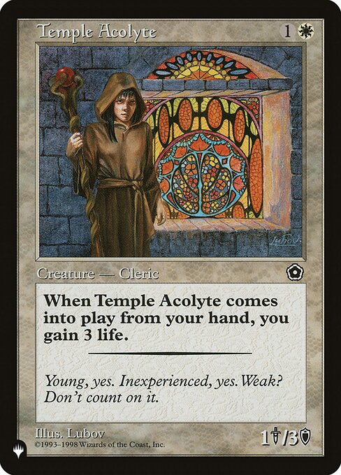 Acolyte du temple|Temple Acolyte