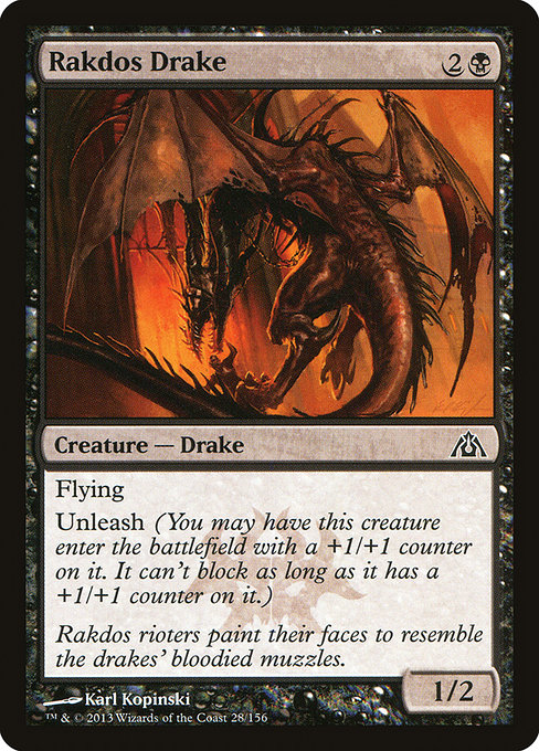 Rakdos Drake (Dragon's Maze #28)