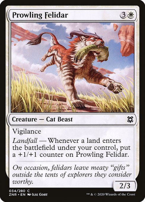 Prowling Felidar (Zendikar Rising #34)