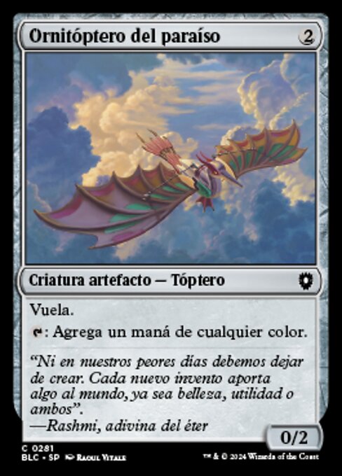 Ornithopter of Paradise (Bloomburrow Commander #281)