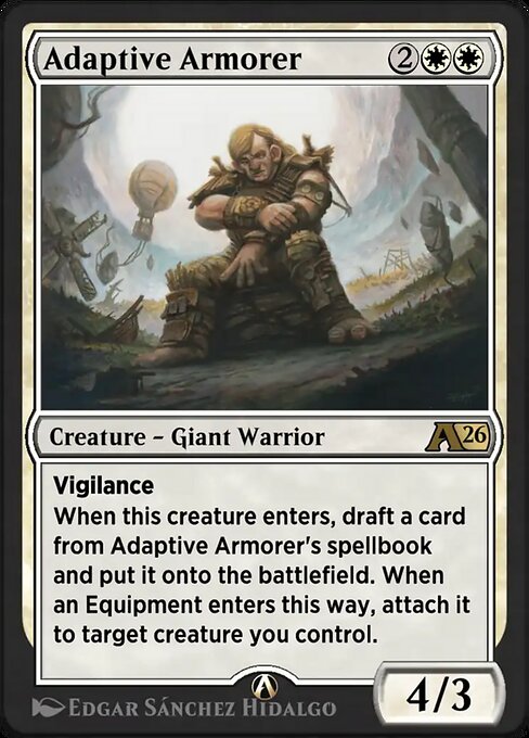 Adaptive Armorer magic the gathering card art