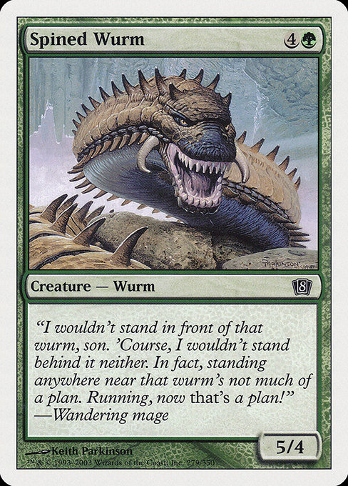 Spined Wurm (Eighth Edition #279)