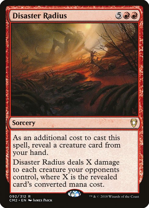 Disaster Radius (cm2) 92