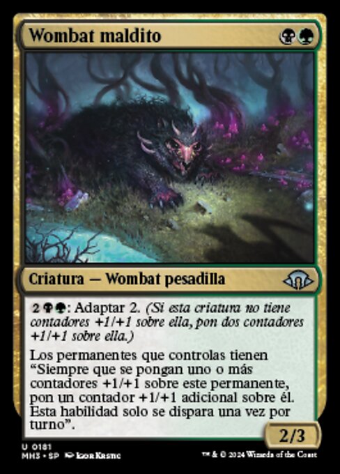 Cursed Wombat (Modern Horizons 3 #181)