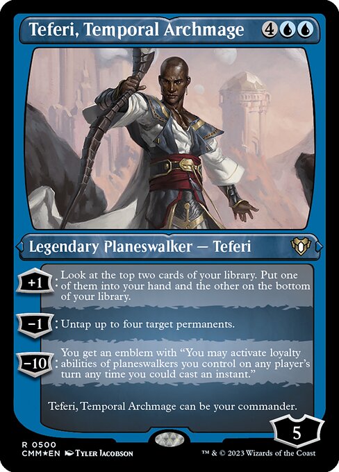 Teferi, Temporal Archmage (Commander Masters #500)