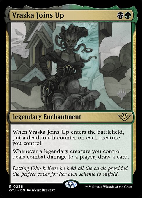 Vraska Joins Up (Outlaws of Thunder Junction Promos #236p)