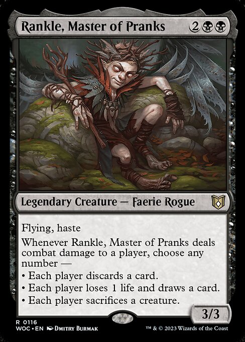 Rankle, Master of Pranks (Wilds of Eldraine Commander #116)